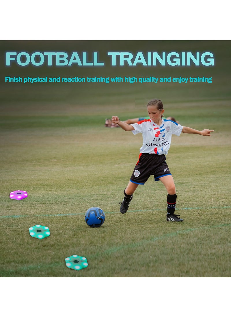 Generic - Lubeby Smart Reaction Training Light Speed Agility Improvement Reaction Lights Training Pods for Soccer Basketball Boxing Training 8 Lights / Set - Image 1