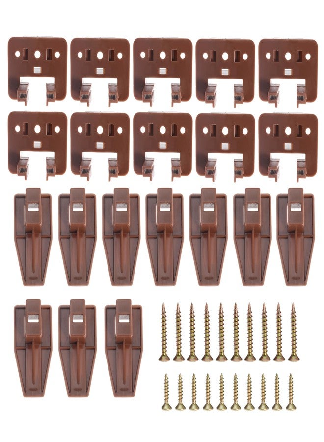 Seweder 10PCS Drawer Slide Track Guide Glide for Center Mount Drawer for Dressers and for Nightstand for Kenlin for Rite-Trak 1 Drawer Systems (Please Check The Size Before Purchasing) - Image 2