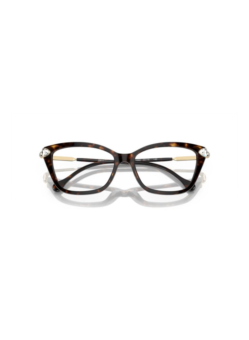 SWAROVSKI Swarovski Woman Cat Eye  Eyeglasses- Sk 2011 - Lense Size:53Mm - Havana - Image 5