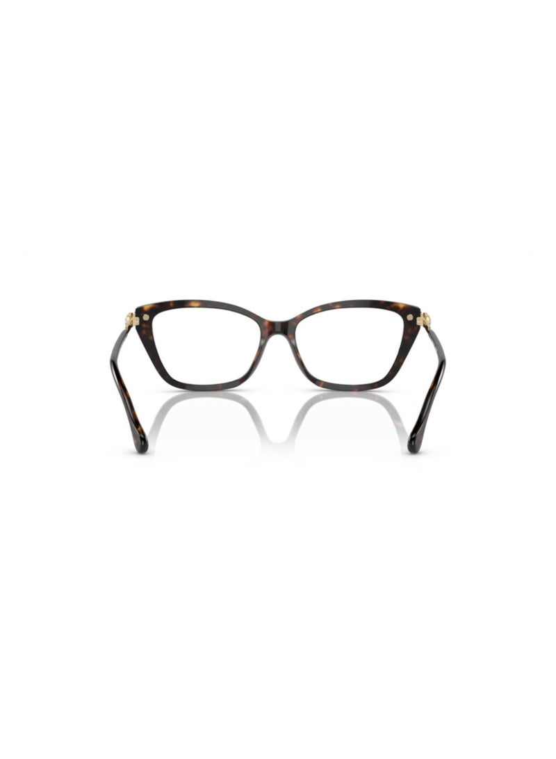 SWAROVSKI Swarovski Woman Cat Eye  Eyeglasses- Sk 2011 - Lense Size:53Mm - Havana - Image 3