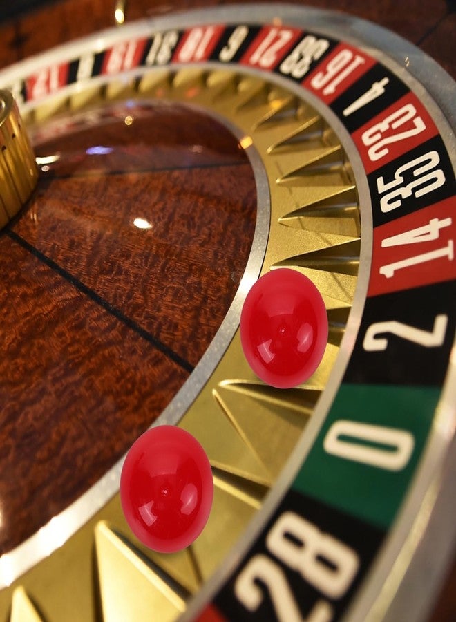 Vaguelly 25pcs Openable Bingo Raffle Balls 40MM Table Activity Plastic Hollow Pong Balls for Raffles Game Entertainment DIY Project, Red Outdoor Decor - Image 2