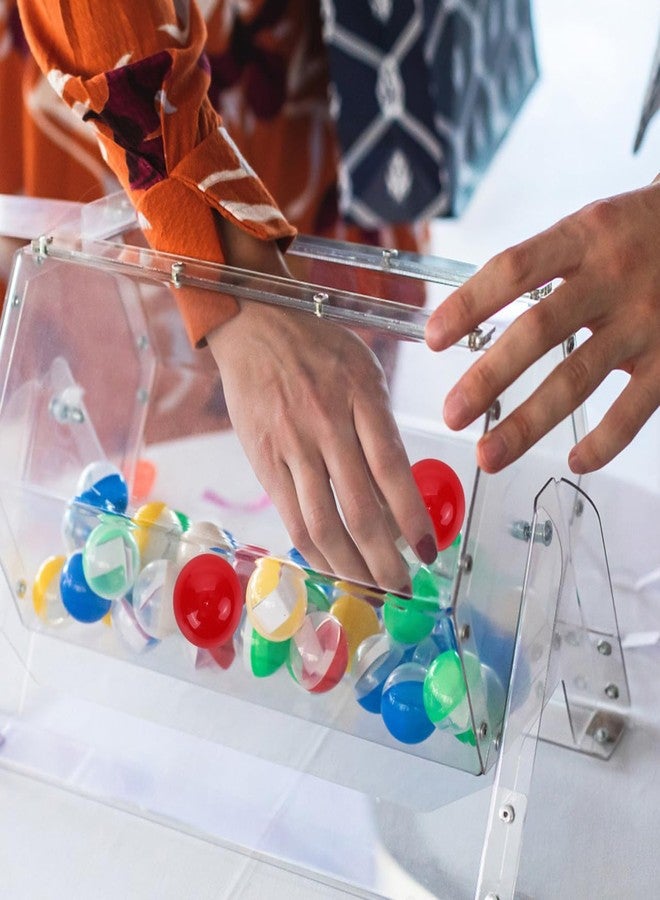 Vaguelly 25pcs Openable Bingo Raffle Balls 40MM Table Activity Plastic Hollow Pong Balls for Raffles Game Entertainment DIY Project, Red Outdoor Decor - Image 4