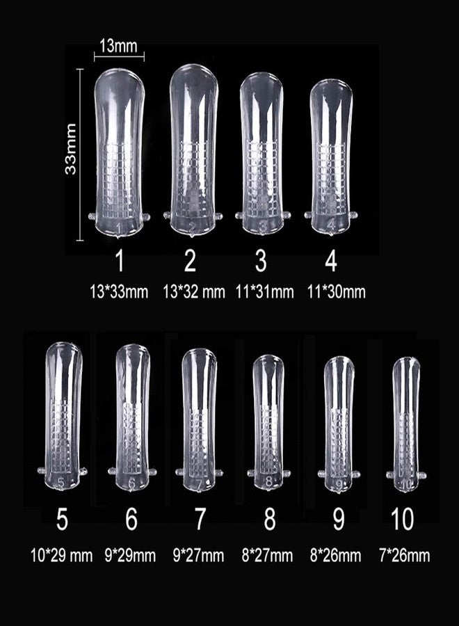 DNHCLL 600 PCS 12 Sizes False Toenails Full Cover Artificial French Acrylic Toenails for Nail Salons and DIY Nail Art (Natural) - Image 5