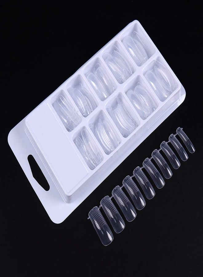 DNHCLL 600 PCS 12 Sizes False Toenails Full Cover Artificial French Acrylic Toenails for Nail Salons and DIY Nail Art (Natural) - Image 3
