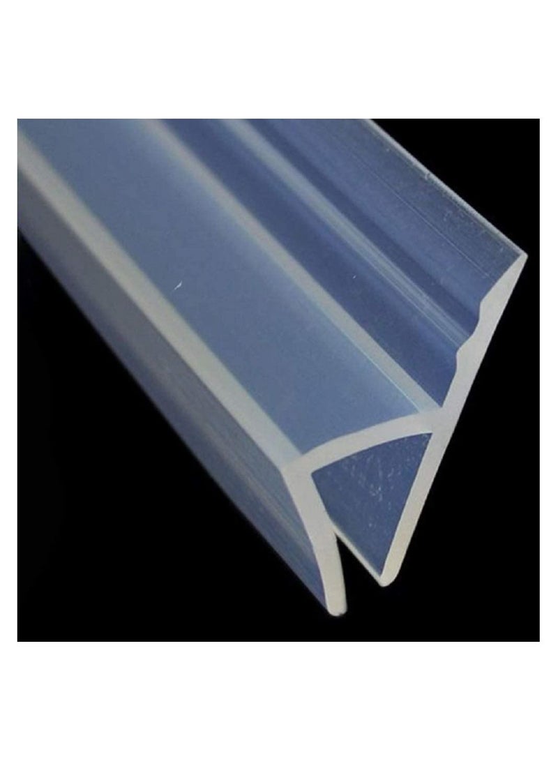 شريط عازل باب دش زجاجي ، باب استحمام بدون إطار بطول 2 متر لإيقاف تسرب الدش ، نوع H ، مناسب للباب الزجاجي 10 مم - Image 5