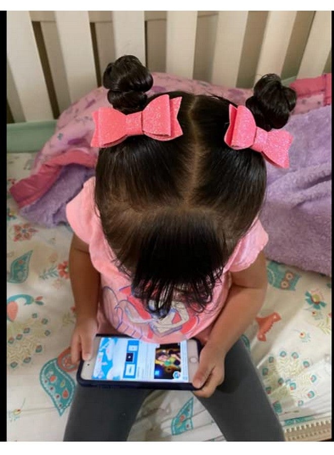 CellElection 30PCS 2.75'' Baby Girls Pigtail Bows Sparkly Sequin Glitter Hair Bows With Alligator Clips Hair Barrettes Accessory for Girls Toddlers Kids Teens - Image 4