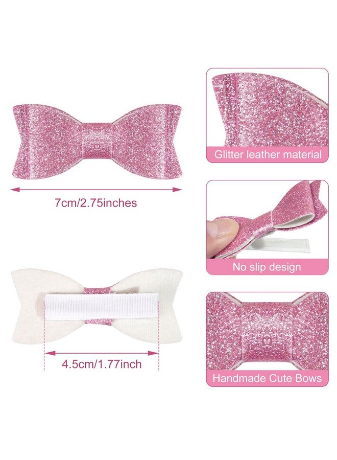 CellElection 30PCS 2.75'' Baby Girls Pigtail Bows Sparkly Sequin Glitter Hair Bows With Alligator Clips Hair Barrettes Accessory for Girls Toddlers Kids Teens - Image 3