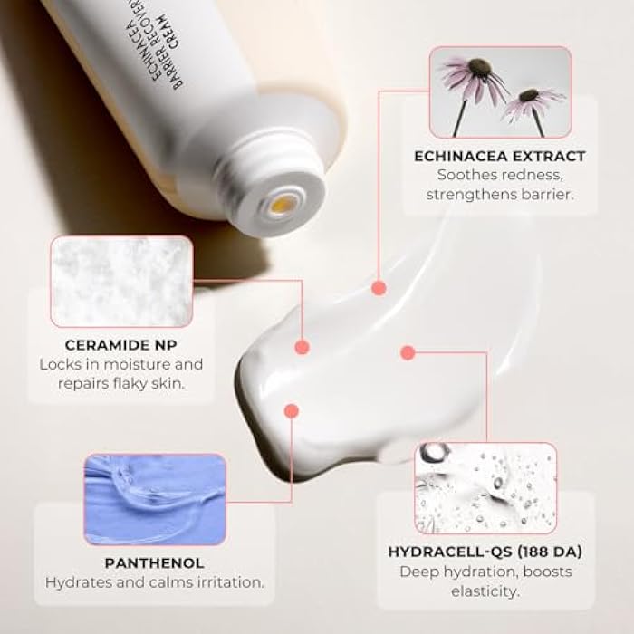 RAWQUEST Skin Barrier Recovery Cream, 100-hour Lasting Hydration, Instant Soothing, Moisturizer with Ceramide, Panthenol, Hyaluronic Acid for Dry Sensitive Skin, Hypoallergenic 2.7 Fl Oz/80ml - Image 3