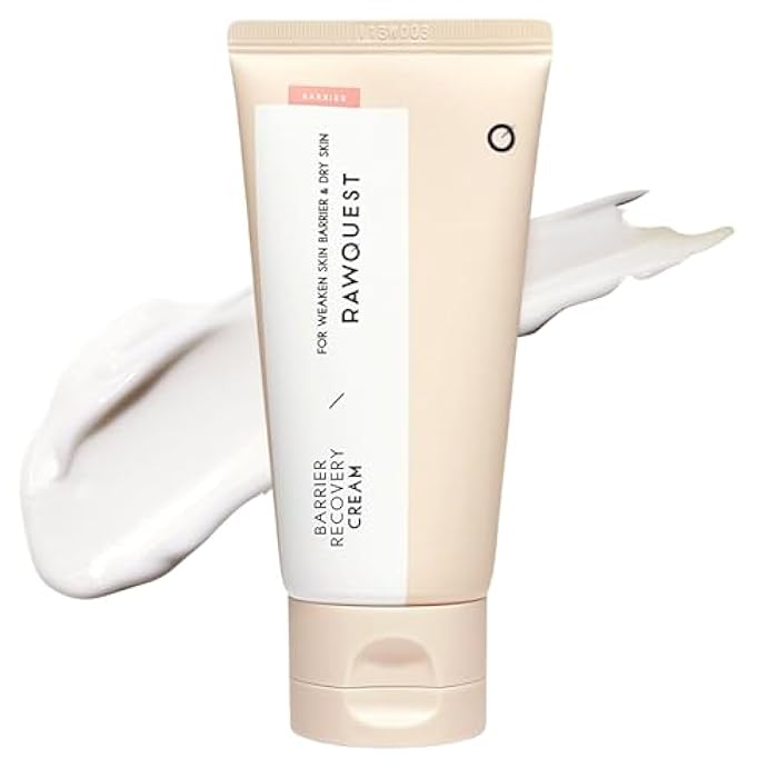 RAWQUEST Skin Barrier Recovery Cream, 100-hour Lasting Hydration, Instant Soothing, Moisturizer with Ceramide, Panthenol, Hyaluronic Acid for Dry Sensitive Skin, Hypoallergenic 2.7 Fl Oz/80ml - Image 1