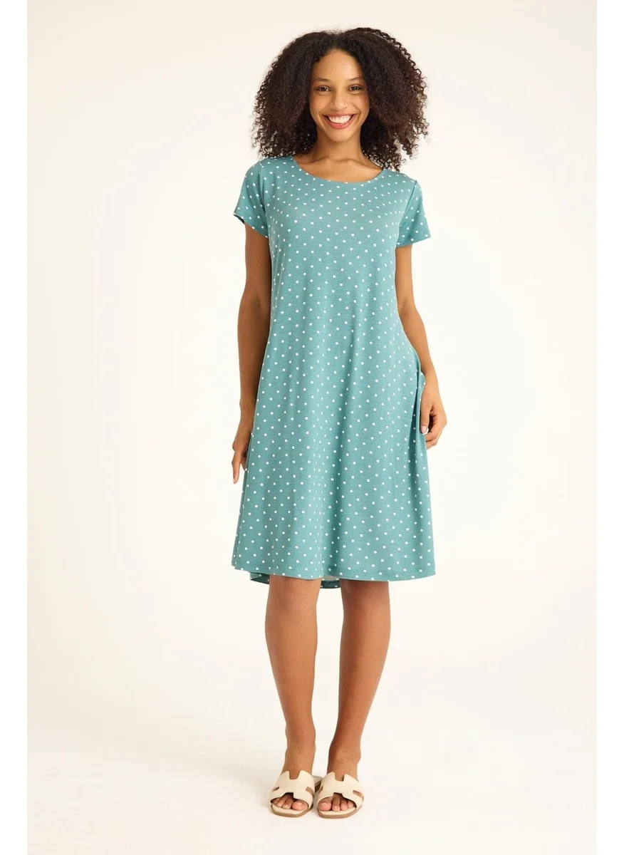 كوتن كونسيبت Flowy Comfortable Casual Combed Fabric Dress