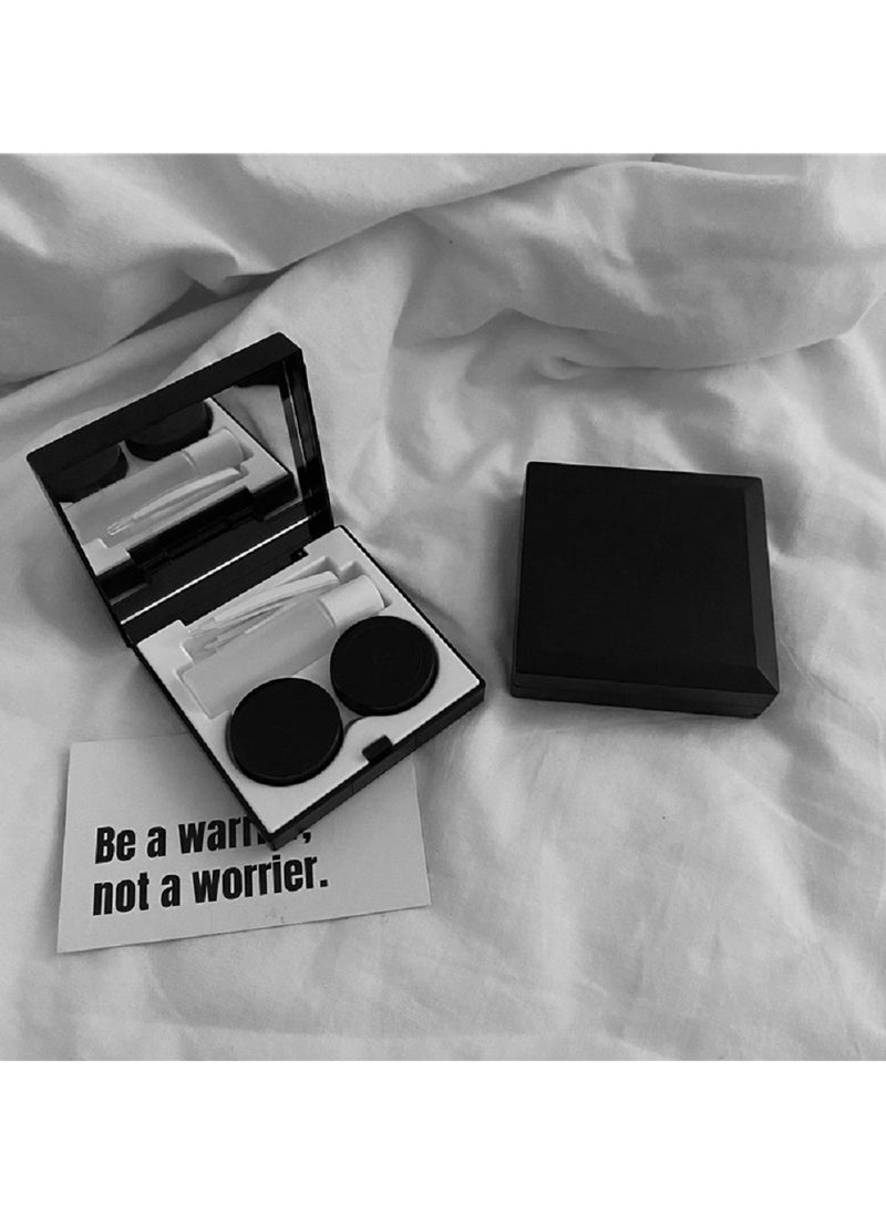 Generic New contact lens companion case，Simple cool color system，Contact lens case，Monochrome care storage box  - Image 2