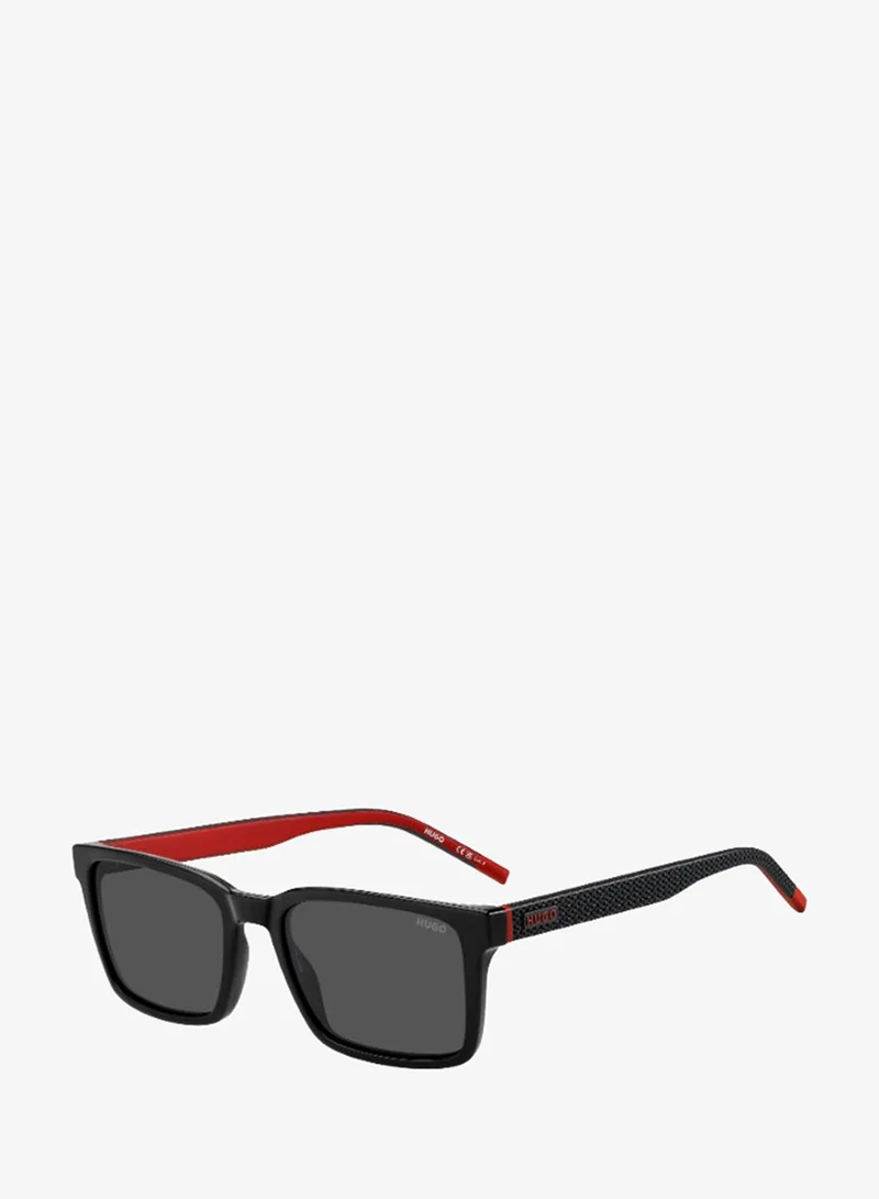 هوجو HUGO HG 1392/S Sunglasses Black Rectangular