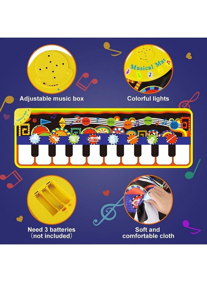 RenFox RenFox Baby Piano Mat with 25 Music Sounds, Kids Musical Playmat, Early Education Development Birthday Gift Music Toy for 1 2 3 Year Girls Boys, Piano Keyboard Touch Play Blanket for Child Toddlers  - Image 5