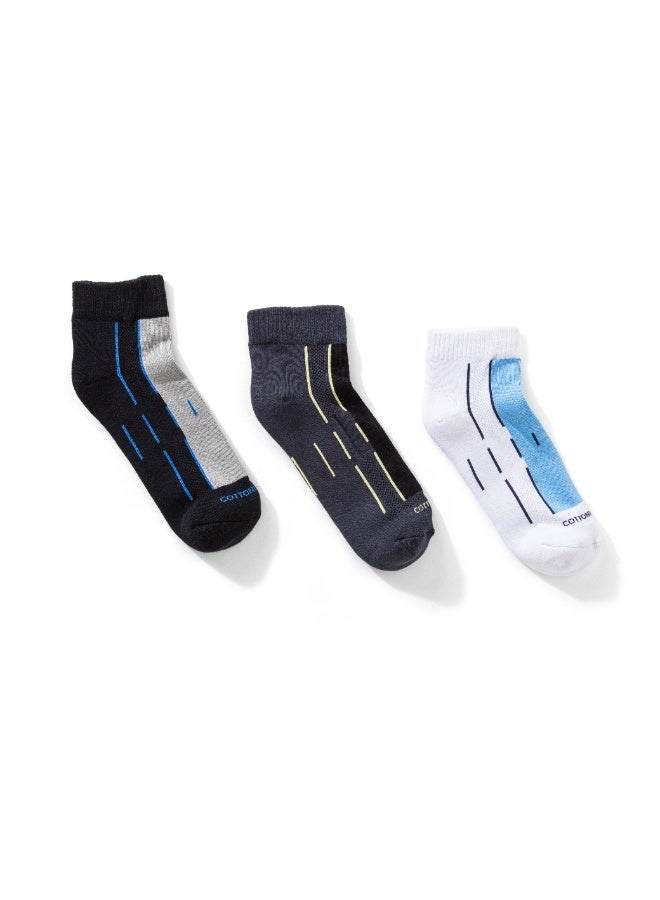 COTTONIL Pack Of 6 Cotton Half Towel Socket Socks Code 41  - Image 3