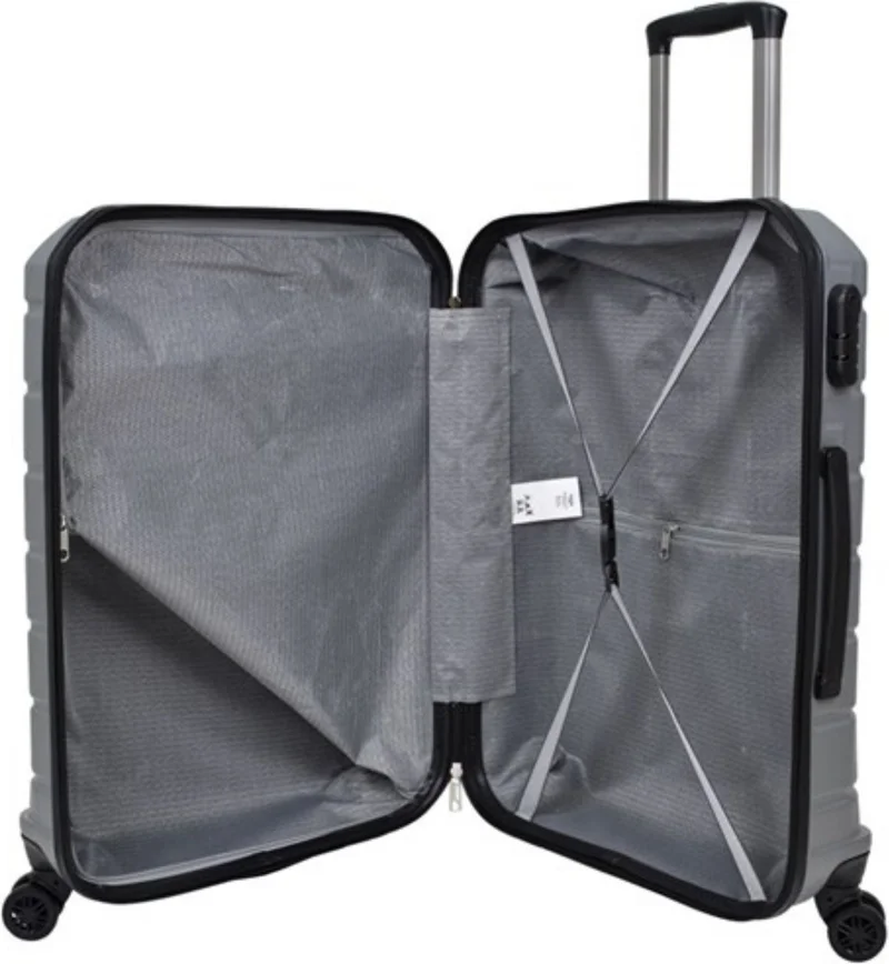 Esbuik Polipropline Unbreakable Silicone 3-Piece Suitcase & Suitcase Set (Cabin+Medium+Large Size)