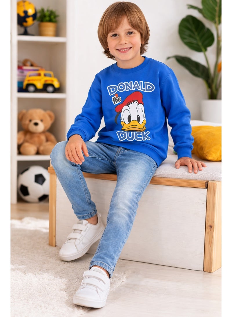 كيو كيو سويت شيرت شتوي للأطفال من QQ للأولاد والبنات، خامة قطن 100% مبطن وبرة تقيلة، مبطن من الداخل، معالج ضد الوبرة والبهتان، ناعم ودافئ، ألوان جذابة، مناسب للاستخدام اليومي للأطفال (3سنوات) - Image 2