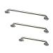 GrabBars.com Grab Bar Bundle ADA Compliance 15 Diameter 18 36 42 Lengths Pack of 3 Brushed Stainless Toilet Grab Bars for Commercial Restrooms and Grab Bars for Shower - Image 1
