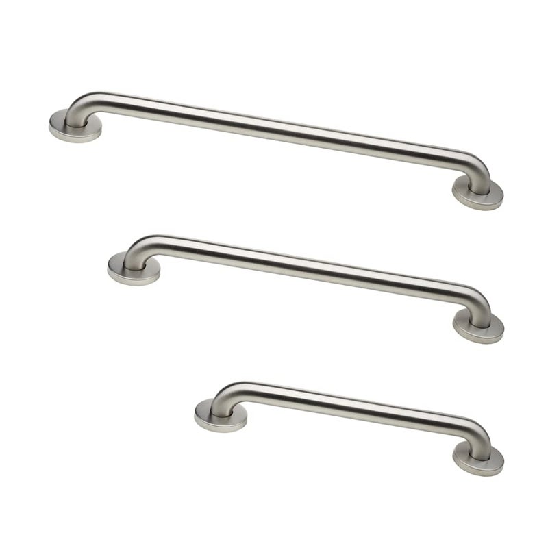 GrabBars.com Grab Bar Bundle ADA Compliance 15 Diameter 18 36 42 Lengths Pack of 3 Brushed Stainless Toilet Grab Bars for Commercial Restrooms and Grab Bars for Shower - Image 3