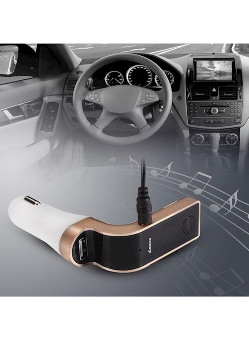 كار جي 7 جهاز إرسال FM يعمل من دون استخدام اليدين للسيارة ويعمل بتقنية البلوتوث مزود براديو ومشغل MP3 ويعمل كشاحن بمنفذ USB - Image 5