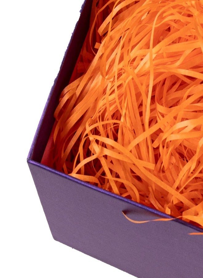 Gloreyan 1/2LB Halloween Shredded Paper Filler Orange Raffia Paper Crinkle Cut Tissue Paper for Gift Wrapping Basket Filling Birthdays Party Supply(Orange - Image 4