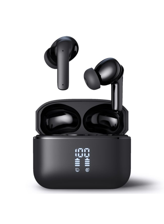 ULHYC Ultra Low Latency Wireless Earphones Bluetooth 5.3 with LED Digital Display Charging Box, lPX5 Waterproof Earphones with Noise Cancelling Microphone for iPhone/Samsung/Android/iOS  - Image 1