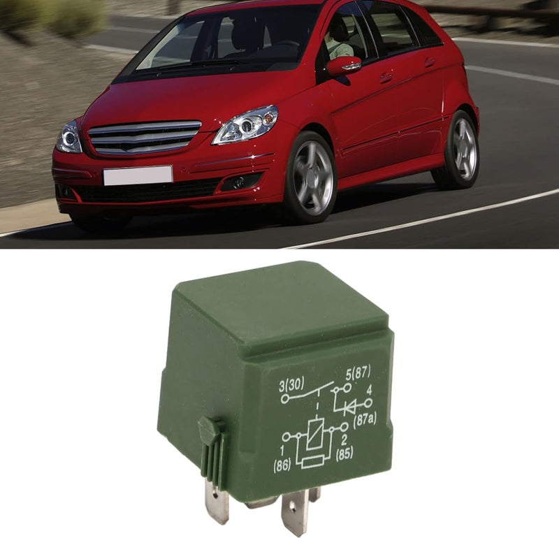 Qiilu Multi Purpose Automotive Relay Suspension Compressor Relay A0025427619 Durability-Optimized Replacement for AKlasse W168 W169 12V Compatible with CLSKlasse C218 - Image 2