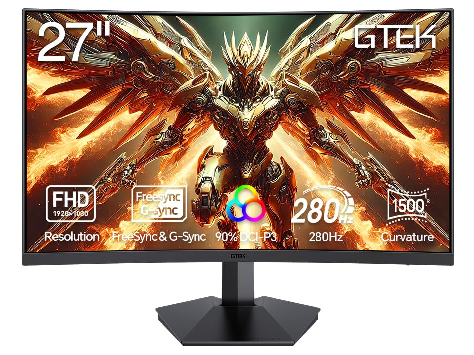 GTek GTek Curved Gaming Monitor 27 inch ZD306F0344DFB754F0BEDZ