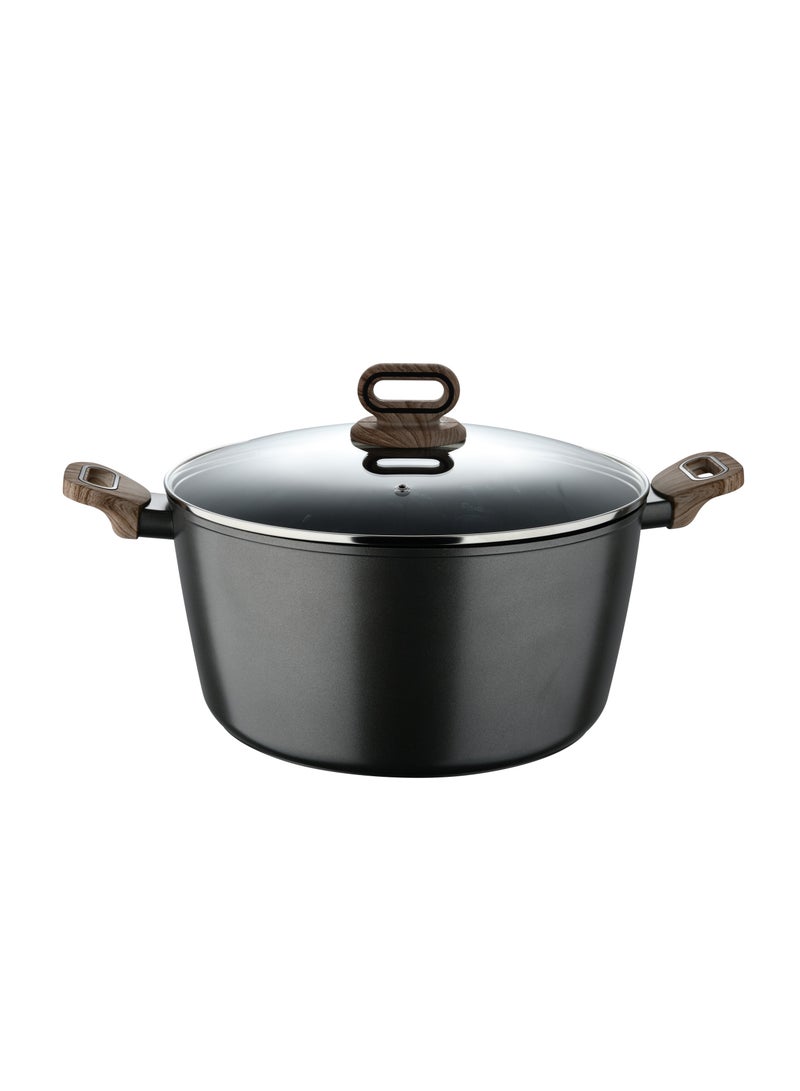 BERGNER طاجن ألمنيوم مطروق ULTIMATE TX + غطاء 32 سم بتقنية HEATDOT، قاعدة تحريض، لون رمادي، BG36175GY - Image 2