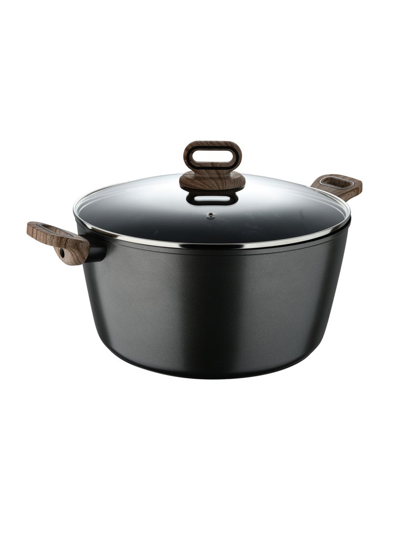 BERGNER طاجن ألمنيوم مطروق ULTIMATE TX + غطاء 32 سم بتقنية HEATDOT، قاعدة تحريض، لون رمادي، BG36175GY - Image 1