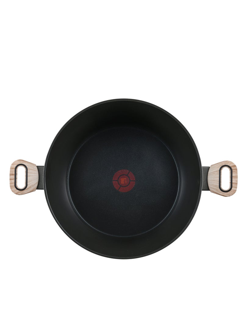 BERGNER طاجن ألمنيوم مطروق ULTIMATE TX + غطاء 32 سم بتقنية HEATDOT، قاعدة تحريض، لون رمادي، BG36175GY - Image 3