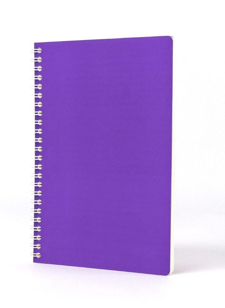 Jumble & co - Jumble & Co Convo A5 Wiro Bound Ruled Notebook - Royal Mess Purple - Image 1