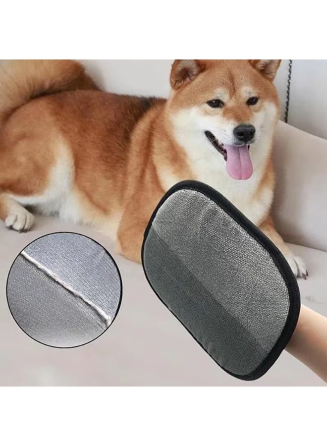 قفاز إزالة شعر الحيوانات للأثاث والملابس – قابل لإعادة الاستخدام - Image 2