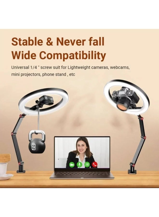 آبيكسل طقم تثبيت مكتبي مع طقم إضاءة حلقية - Image 2