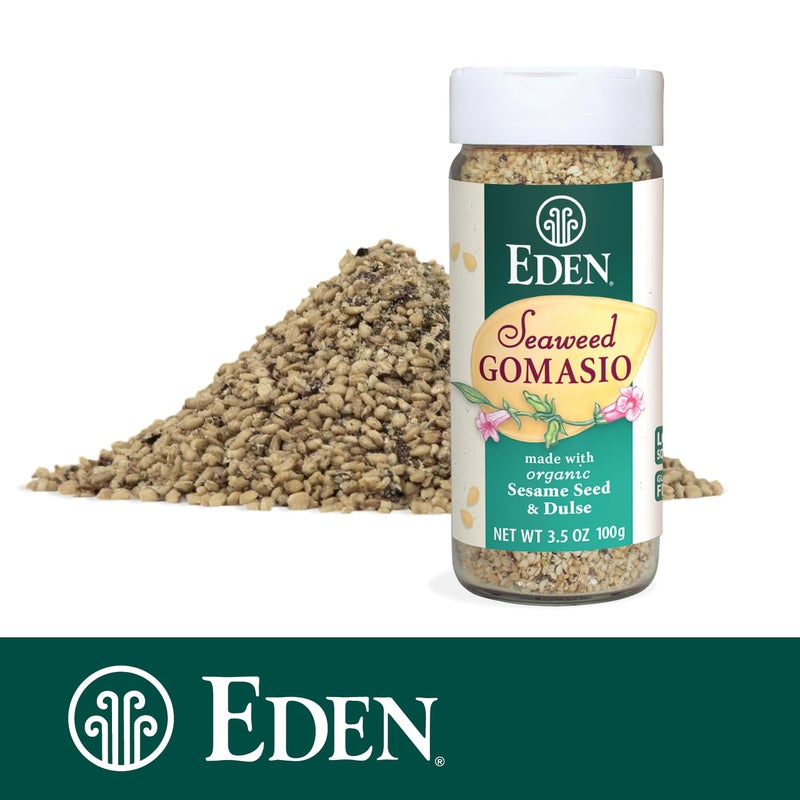 Eden Organic Seaweed Gomasio, 3.5 oz Galss Jar, Sesame Salt - Image 5