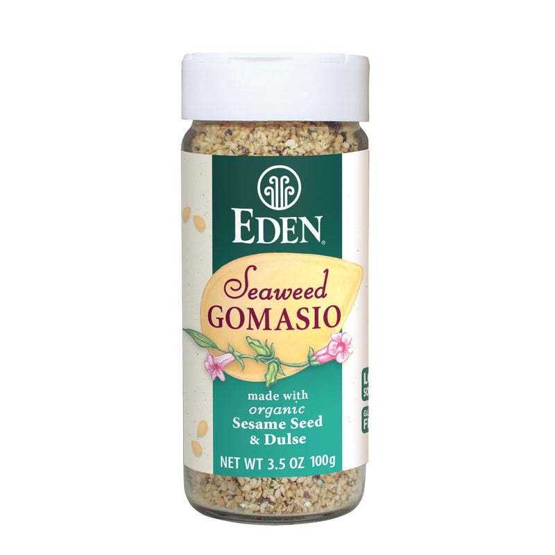 Eden Organic Seaweed Gomasio, 3.5 oz Galss Jar, Sesame Salt - Image 1