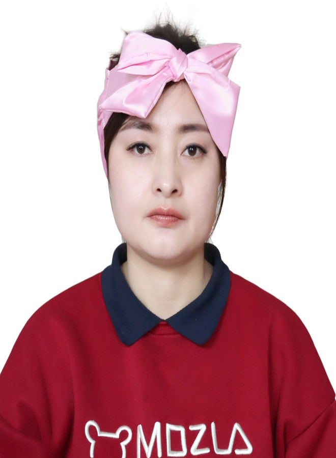 rainbowstar 2 Pack Satin Hair Wrap for Sleep Well Pineapple Hair Protector Sleep Headband with Tie for Nighttime Protection and Style - Image 4