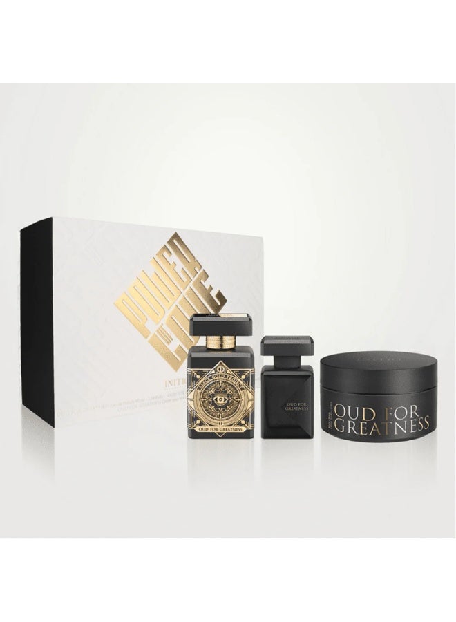 Initio Oud for Greatness Edp 90ml+Hair Parfum 50ml+Body Cream 200ml Gift set