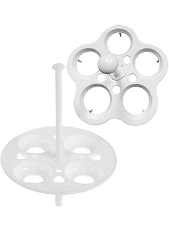 4Pcs Egg Steaming Rack 3 5cm Diameter Pot Insert with 4 and 5 Holes - Image 1