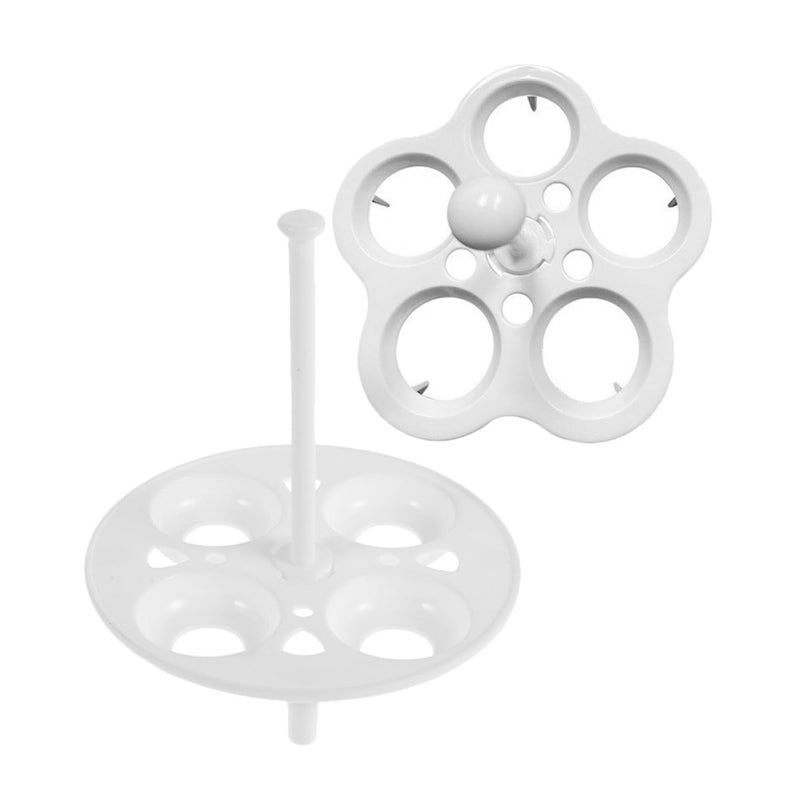 4Pcs Egg Steaming Rack 3 5cm Diameter Pot Insert with 4 and 5 Holes - Image 2