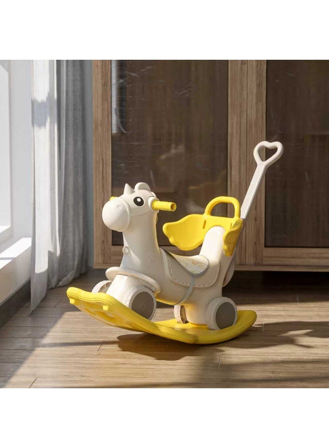FULL JOY Triple Rocking Horse Packing  (Rocking Horse + Rider + Backrest + Carriage + Music)