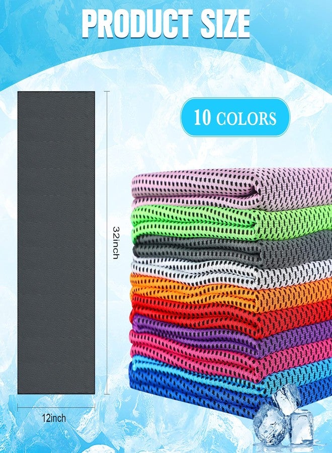 Maitys 80 Pcs Cooling Towel Bulk 32 x 12 Inch Microfiber Ice Towel Cold Soft Breathable Sport Towels for Neck and Face Chilly Sweat Towels for Hot Weather Athletes Gym Yoga Workout (Multicolor) - Image 2