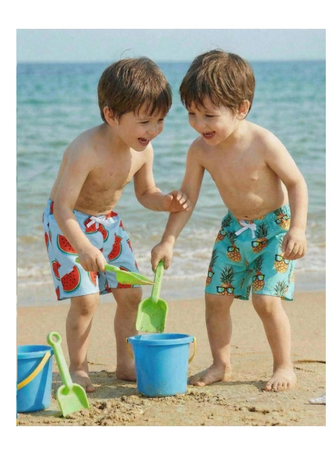 Boys' swimsuit with fruit prints - 2 pieces (4-5 years) - Image 3