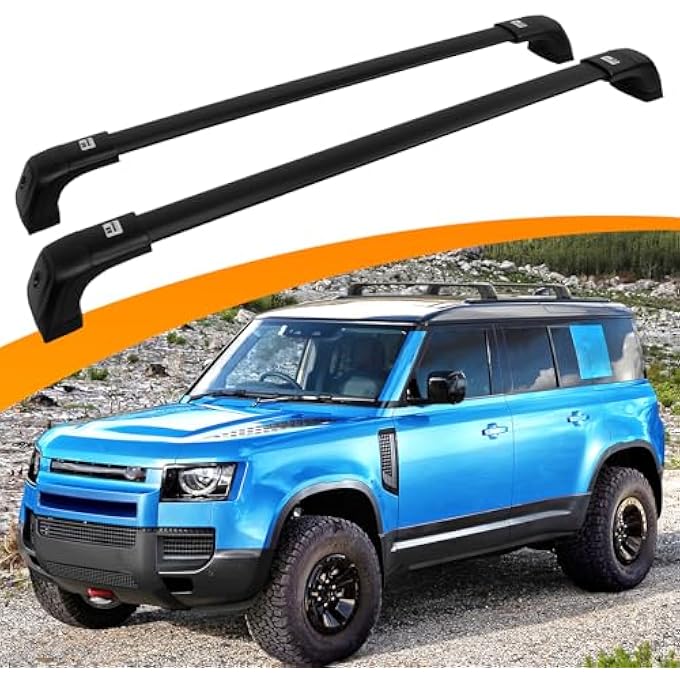 rayihni Upgraded Roof Rack Cross Bars Fit for 2020-2025 Land Rover Defender 110 130 Cargo Carrier Crossbars with Locks (Not for 90) - Image 1