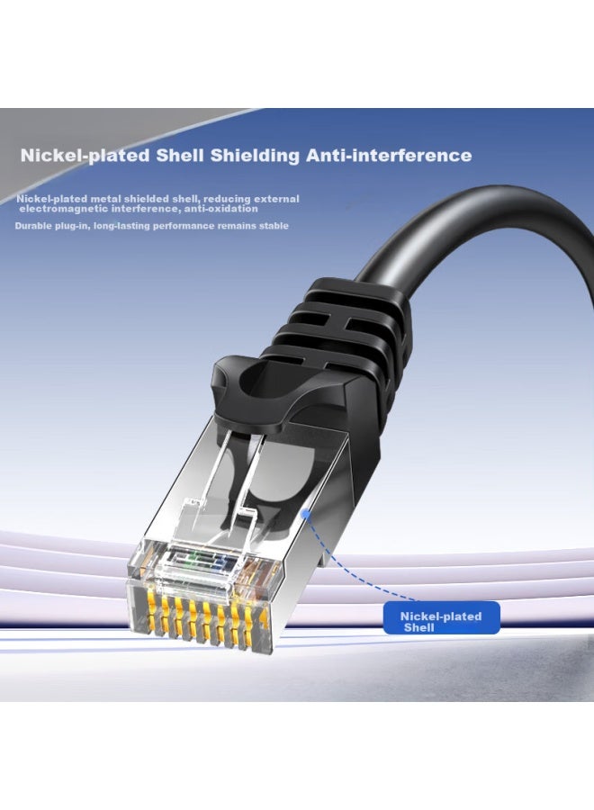 Choseal Cat6 Gigabit Shielded High Speed Right Angle Connector Cable Engineering Computer Monitoring 8-core Twisted Pair Home Finished Jumper 1.5m Qs5071 - Image 5