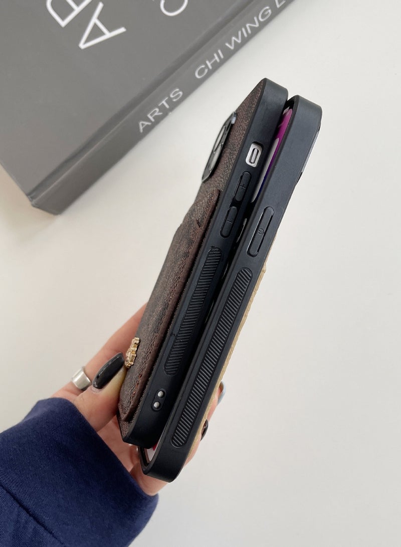 GUESS iPhone 16 Pro Max Cover PU Case With Cardslot & Script Metal Logo - Black - Image 4