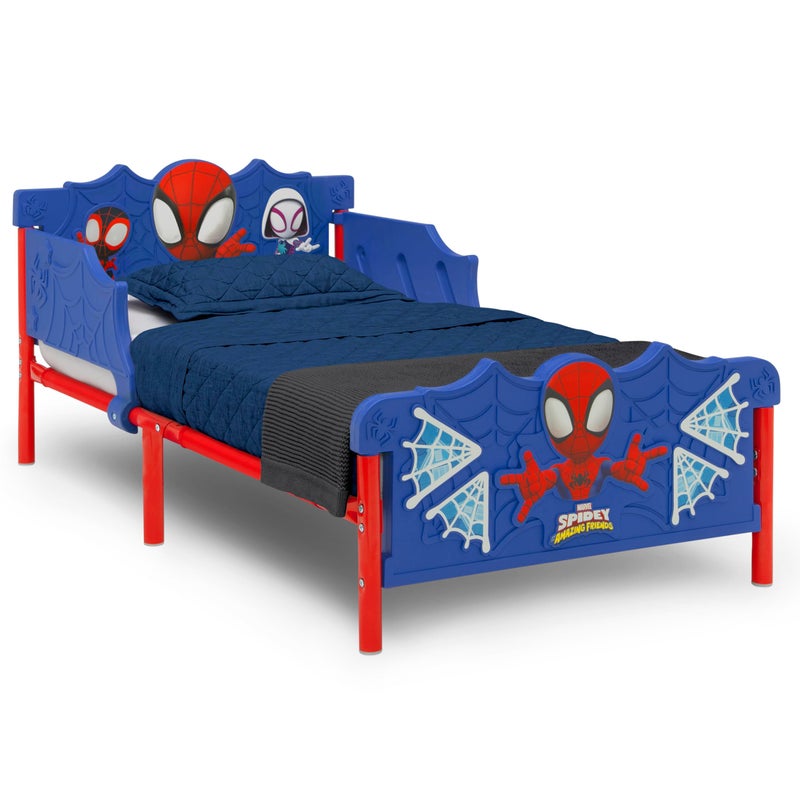 Delta Children Spidey and His Amazing Friends 3D Toddler Bed, Blue - Image 1