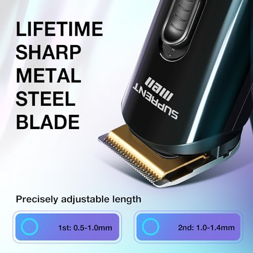 SUPRENT Hair Trimmer for Men- 16 Pieces Mens Grooming Kit with Electric Hair Trimmer, Mustache Body Face Mens Grooming Kit,IPX7 Waterproof, Premium Gift, Suitable for Hair, Nose and Ear - Image 2