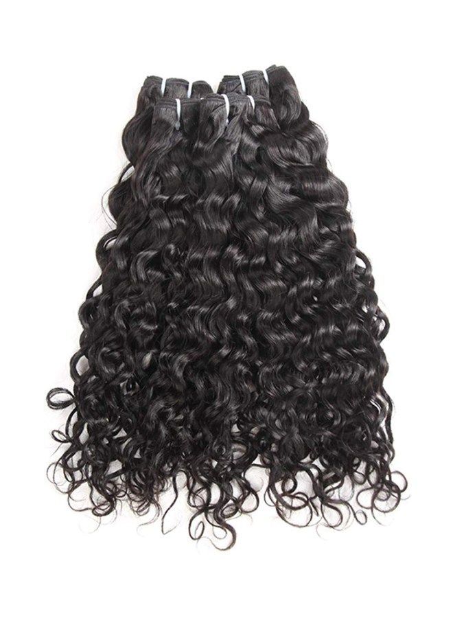 وصلات شعر كيرلي بتموجات طبيعية أسود