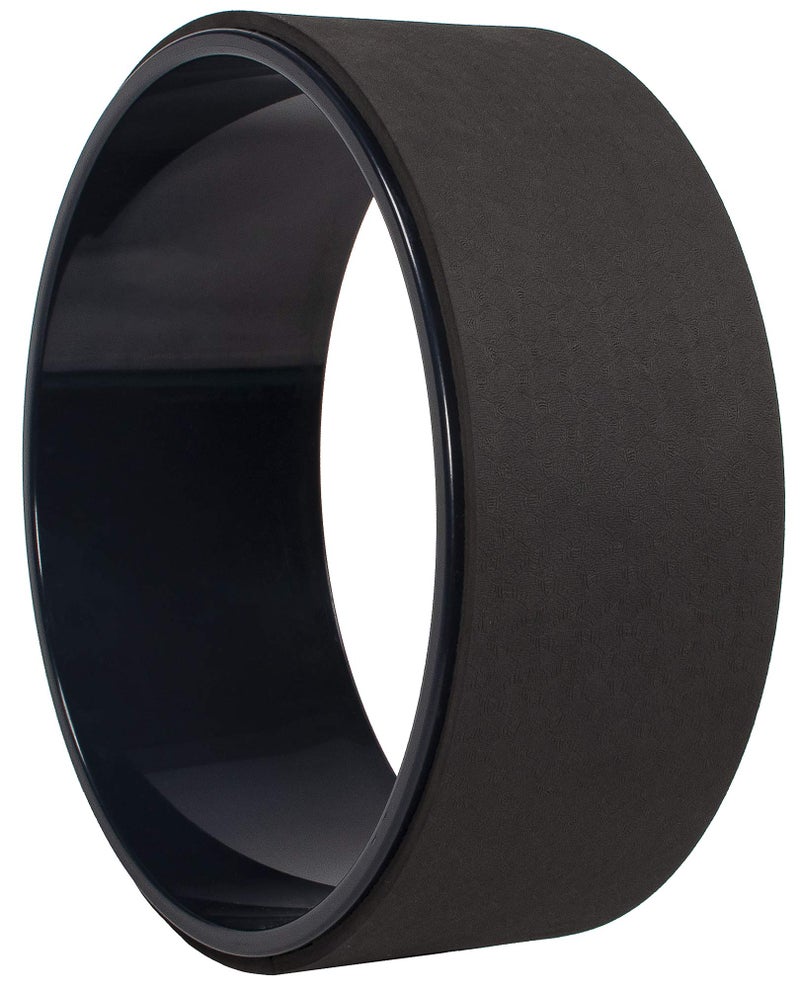 Fitvids BalanceFrom Yoga Wheel for Stretching Dharma Yoga Prop Wheel, Comfortable Support for Yoga Poses and Backbends, Black - Image 2