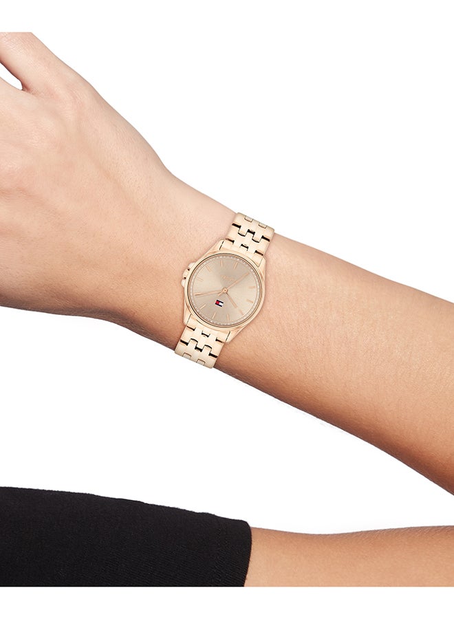 TOMMY HILFIGER TOMMY HILFIGER ROUND ANALOG WOMEN'S TAUPE CASE WATCH - 1782775  - Image 2